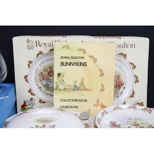 45 - Collection of assorted Royal Doulton Bunnykins Bone China children's set of plates, bowls, lidded wa... 