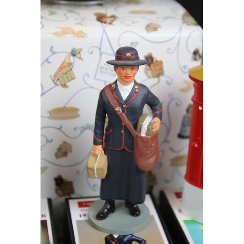 67 - Selection of Post Office Historical miniatures to include first national standard pillar box, 1940 P... 