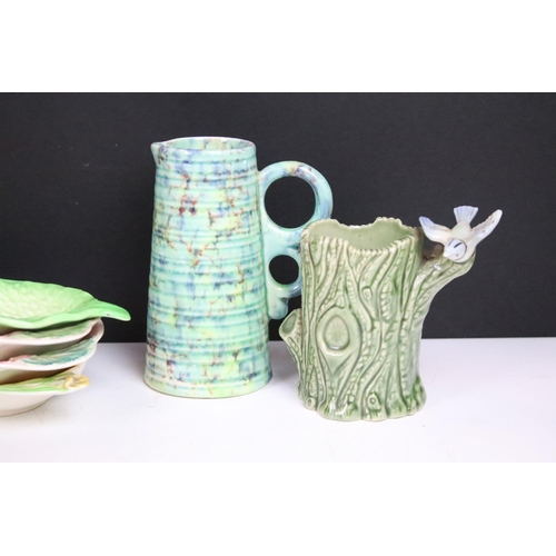 69 - Six Staffordshire Sheridan pheasant design trios along with a selection of Carlton ware floral items... 