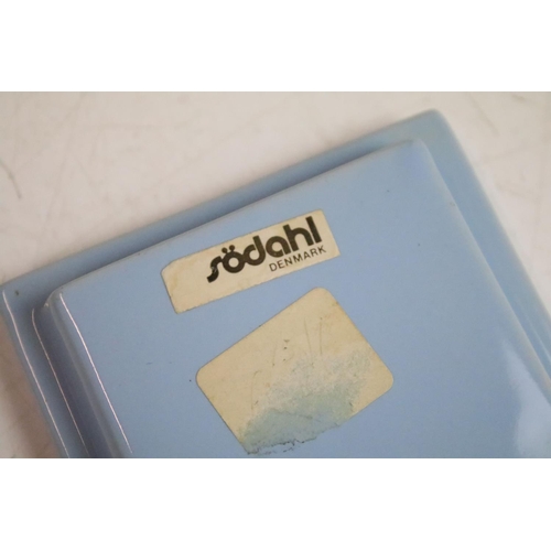 73 - Assortment of Danish pottery and Royal Copenhagen items together with a large hanging decorative pla... 