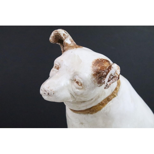 92 - Vintage ceramic, hand painted 'Nipper' HMV advertising dog, H 37cm