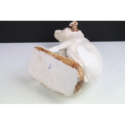 92 - Vintage ceramic, hand painted 'Nipper' HMV advertising dog, H 37cm