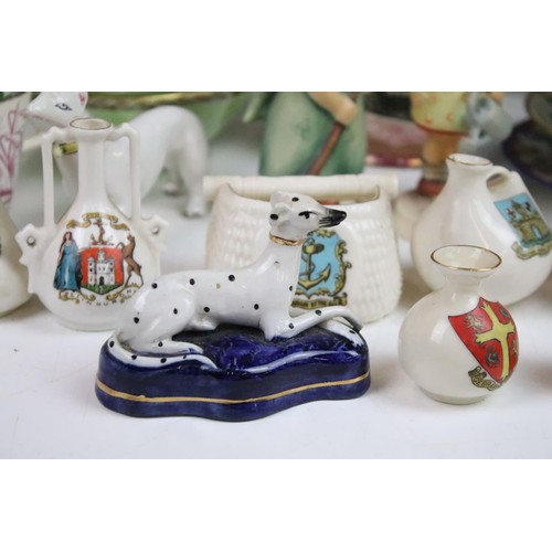 53 - Large selection of mixed ceramic to include hand painted Gray's pottery ship creamer, Thomas three h... 