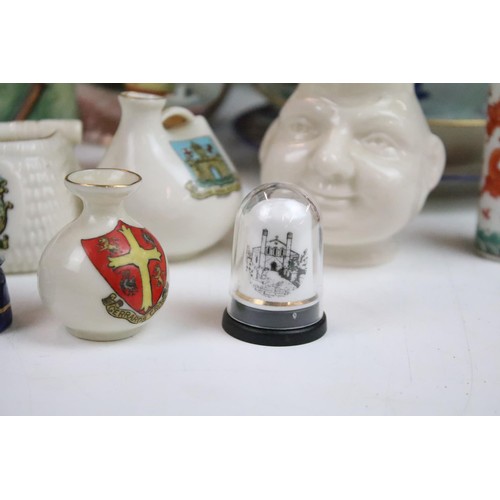 53 - Large selection of mixed ceramic to include hand painted Gray's pottery ship creamer, Thomas three h... 