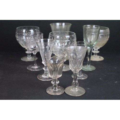 56 - Selection of various glasses in varying shapes and sizes