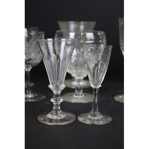 56 - Selection of various glasses in varying shapes and sizes