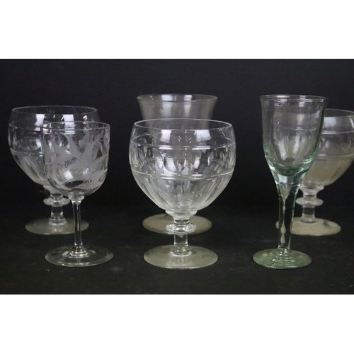 56 - Selection of various glasses in varying shapes and sizes