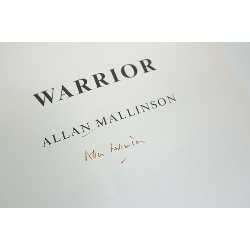 292 - Two hard back cover copies of Warrior by Allan Mallinson, both signed by the author.