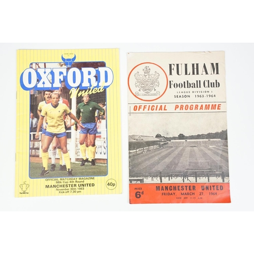 293 - Collection of vintage football programmes to include West Ham United, Chelsea, Manchester United, To... 