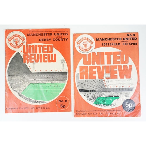 293 - Collection of vintage football programmes to include West Ham United, Chelsea, Manchester United, To... 