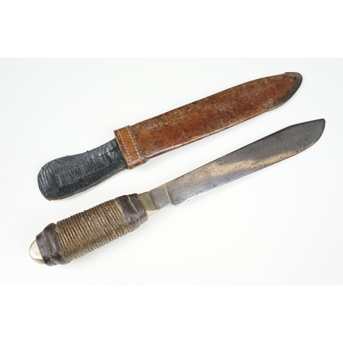 299 - Selection of five 20th century Kukri knives with steel blades.