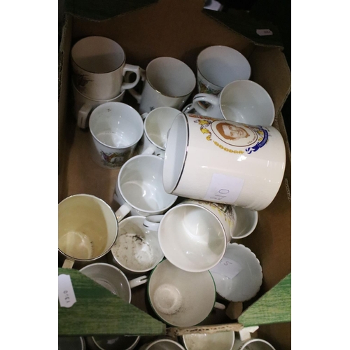 83 - Large assortment of commemorative Royal mugs to include Royal Minton, Holkham Pottery, J & G Meakin,... 
