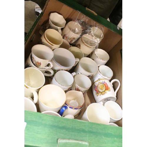 83 - Large assortment of commemorative Royal mugs to include Royal Minton, Holkham Pottery, J & G Meakin,... 