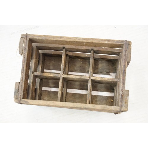 118 - Early 20th century Frederick Smith Ltd, Aston Model Brewery, Birmingham wooden bottle box / crate, 3... 