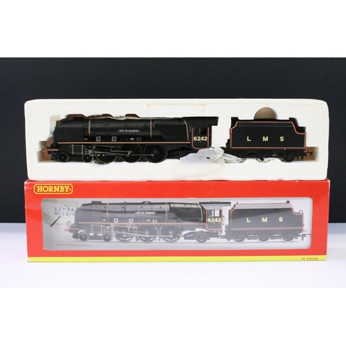 11 - Two boxed Hornby OO gauge Super Detail locomotives to include R2311 LMS 4-6-2 Duchess Class City of ... 