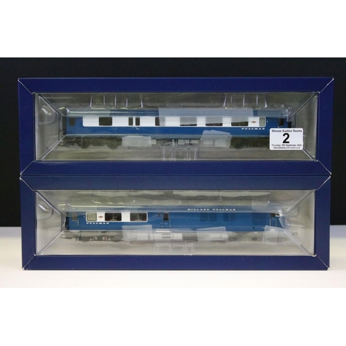 2 - Boxed Bachmann OO gauge 31-255DC Midland Pullman Six Car Unit Nanking blue, complete