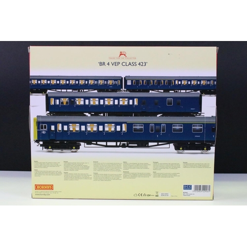 3 - Boxed Hornby OO gauge R2946 BR 4 VEP Class 423 Train Pack, complete