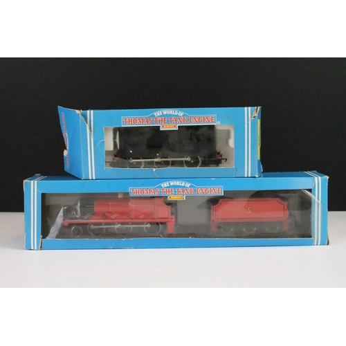 43 - Two boxed Hornby Thomas the Tank Engine locomotives to include R852 James the red engine and R317 Di... 