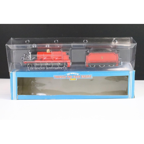 43 - Two boxed Hornby Thomas the Tank Engine locomotives to include R852 James the red engine and R317 Di... 