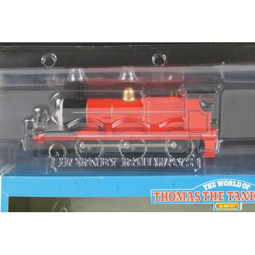 43 - Two boxed Hornby Thomas the Tank Engine locomotives to include R852 James the red engine and R317 Di... 