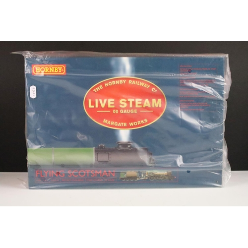 47 - Boxed Hornby OO gauge Live Steam R2485 Flying Scotsman 4-6-2 LNER locomotive, complete, plus a boxed... 