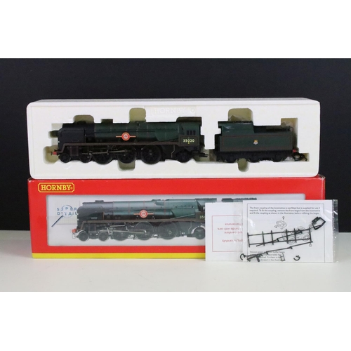 48 - Four boxed Hornby OO gauge Super Detail locomotives to include R2220 BR 4-6-2 Battle of Britain Clas... 