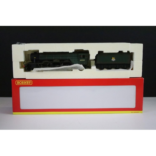 49 - Four boxed Hornby OO gauge locomotives to include R2403 BR Early 4-6-0 6800 Grange Class Derwent Gra... 