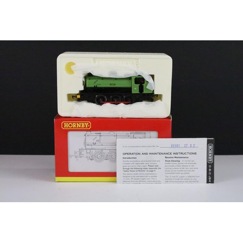 54 - Four boxed Hornby OO gauge locomotives to include R2876 GWR Railcar No 34, R2286 SR 4-6-2 Battle of ... 