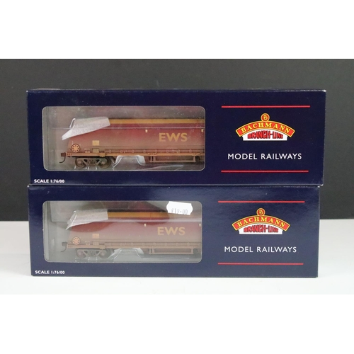 79 - Eight boxed Bachmann OO gauge 37-854 HTA Coal Hopper EWS weather items of rolling stock