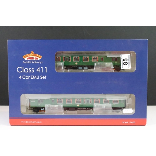 85 - Boxed Bachmann OO gauge 31-425 4CEP EMU 7105 Late SR Multiple Unit Green set