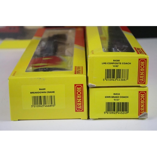 91 - 13 Boxed Hornby OO gauge items of rolling stock to include R6366 Fuel Tanker Pack, R6689 Breakdown C... 