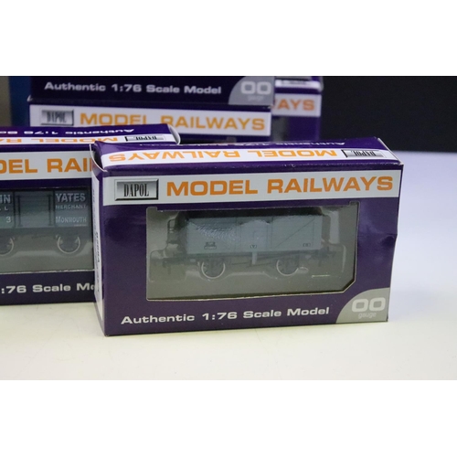 119 - Quantity of OO gauge rolling stock to include 12 x boxed Dapol wagons / trucks, a boxed Hornby R6226... 