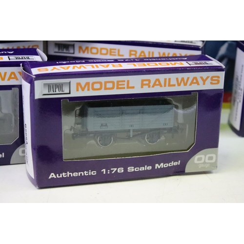 119 - Quantity of OO gauge rolling stock to include 12 x boxed Dapol wagons / trucks, a boxed Hornby R6226... 