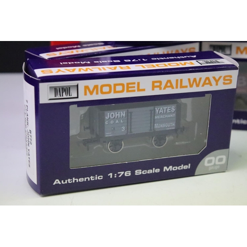 119 - Quantity of OO gauge rolling stock to include 12 x boxed Dapol wagons / trucks, a boxed Hornby R6226... 