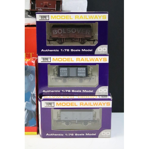 119 - Quantity of OO gauge rolling stock to include 12 x boxed Dapol wagons / trucks, a boxed Hornby R6226... 