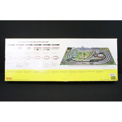 123 - Boxed Hornby R1029 Permanent Way electric train set (missing locomotive & controller) plus  a Hornby... 