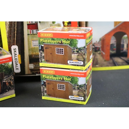 68 - 33 Boxed Hornby Skaledale OO gauge trackside buildings to include R8798 Skaledale East Station, R858... 