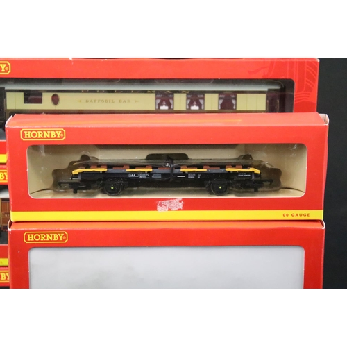 70 - 30 Boxed Hornby OO gauge items of rolling stock to include R6369 Breakdown Crane, R6143 Carfleet Car... 