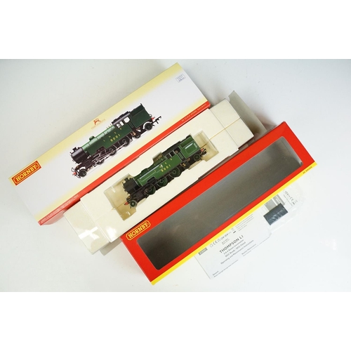 18 - Three boxed Hornby OO gauge locomotives to include R2635 LMS Stanier 4MT 2-6-4T 4P 2546, R2912 LNER ... 