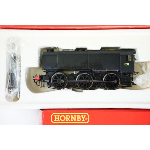 19 - Two boxed Hornby OO gauge locomotives to include R2343 SR 0-6-0 Class Q1 Locomotive C8 and R2563 BR ... 