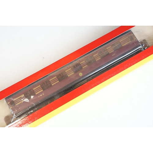 26 - Six boxed Hornby OO gauge items of rolling stock to include R4284, R4403, 2 x R4142, R4141 & LMS Cor... 