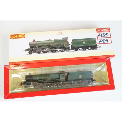 30 - Two boxed Hornby OO gauge locomotives to include R3229 BR 4-6-0 Star Class British Monarch and R3169... 