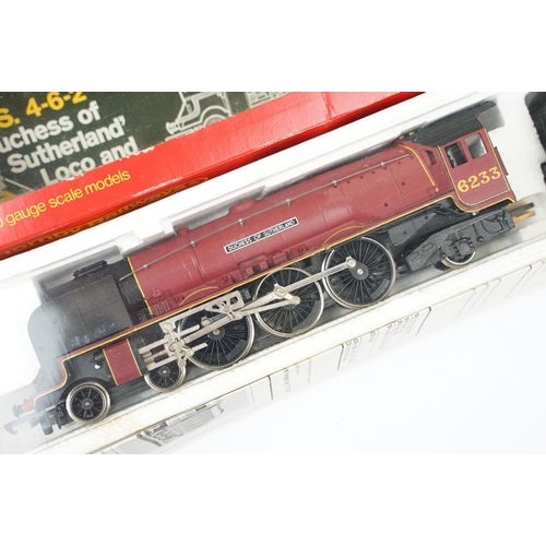 101 - Four boxed Hornby OO gauge locomotives to include R066 LMS 4-6-2 Duchess Loco, R078 GWR 4-6-0 King E... 