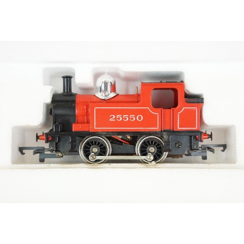 106 - Four boxed Hornby OO gauge locomotives to include R866 LNER B12 Locomotive, R320 LMS Class 5 Loco bl... 