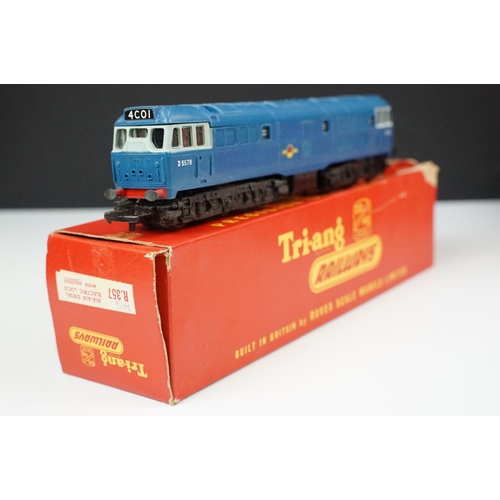 110 - 10 Boxed Triang OO gauge locomotives to include R357 AIA AIA Diesel Electric Loco, R59 2-6-2 Tank Lo... 