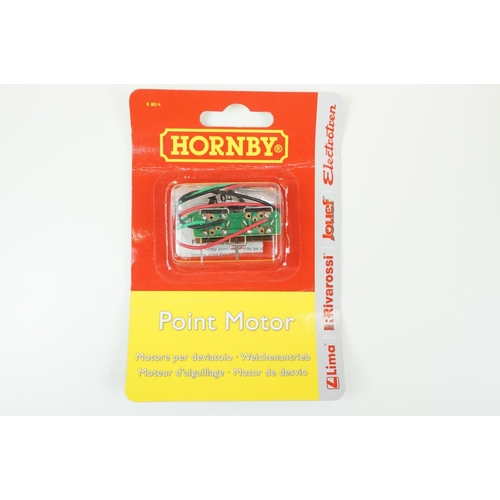 114 - 16 Carded Hornby OO gauge R8014 Point Motor accessories, all unopened, some cards showing bend