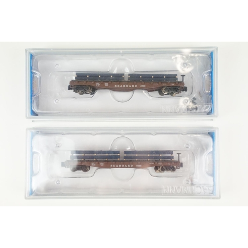 118 - 14 Cased N gauge items of rolling stock to include 7 x Bachmann 5, 2 x Minitrix, 3 x Fleischmann, 1 ... 