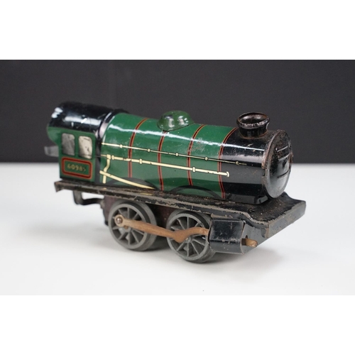 130 - Collection of Hornby O gauge model railway to include boxed Goods Set No 30 with locomotive, 3 x ite... 