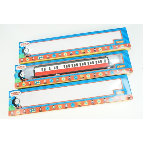 136 - Nine boxed Hornby Thomas & Friends OO gauge accessories to include R9052 James Brake Coach, 2 x R905... 