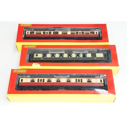 138 - 17 Boxed Hornby OO gauge items of rolling stock to include R4512 Brighton Belle Car Trailer 3rd car ... 